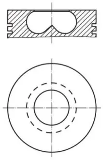 Поршень двигателя MAHLE / KNECHT 015 69 02