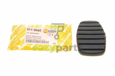 Накладка педалі гальма/щеплення Renault Trafic/Opel Vivaro 01- AUTOTECHTEILE 511 0068