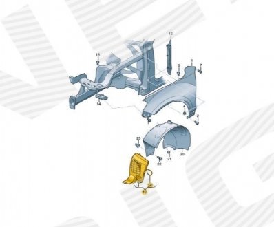 Подкрылок Signeda PVG11096AR