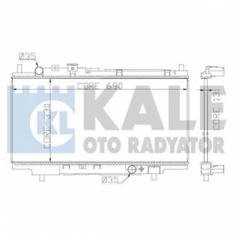 KALE MAZDA радіатор охолодження 323 C/P/S V 1.3/2.0D 94- KALE OTO RADYATOR 359800