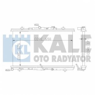 OPEL Радиатор охлаждения Astra H 1.3/1.9CDTI KALE OTO RADYATOR 371300 (фото 1)