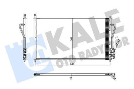 KALE FORD радіатор кондиціонера Focus 98- KALE OTO RADYATOR 358240