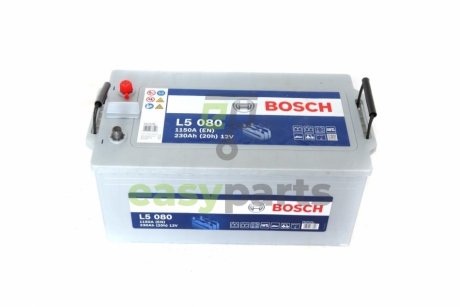 Акумуляторна батарея 230Ah/1150A (518x276x242/+L/B00) Водний транспорт/Кемпінг/Гольф-кар BOSCH 0 092 L50 800