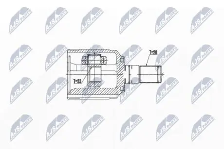 INNER CV JOINT NTY NPW-HY-538