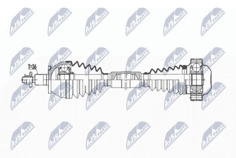 ПОЛУОСЬ NTY NPW-VW-190