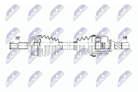 ПОЛУОСЬ NTY NPW-RE-184