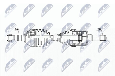 ПОЛУОСЬ NTY NPW-PL-142