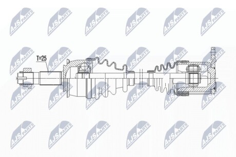 ПОЛУОСЬ NTY NPW-PL-137 (фото 1)