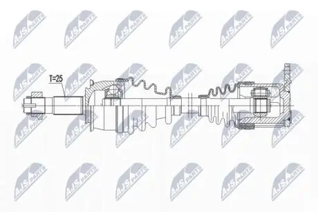 ПОЛУОСЬ NTY NPW-PL-137