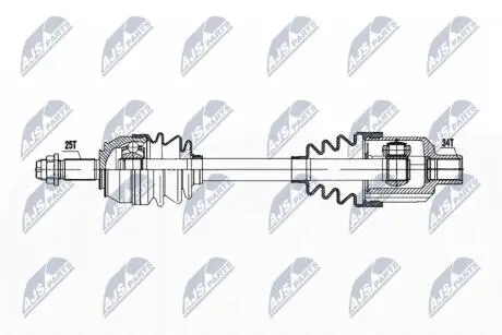 ПОЛУОСЬ NTY NPW-PL-135