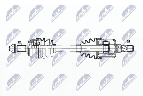 ПОЛУОСЬ NTY NPW-PL-133