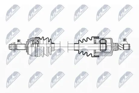 ПОЛУОСЬ NTY NPW-PL-133