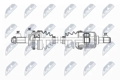ПОЛУОСЬ NTY NPW-KA-388