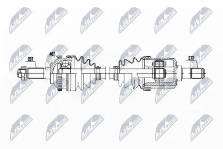 ПОЛУОСЬ NTY NPW-KA-386