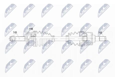 ПОЛУОСЬ NTY NPW-KA-384