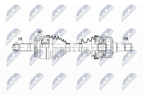 ПОЛУОСЬ NTY NPW-KA-378 (фото 1)