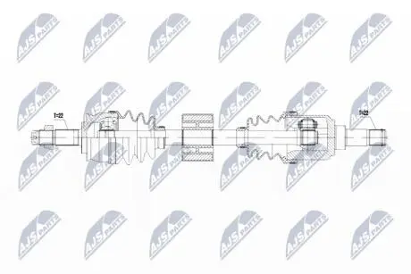 ПОЛУОСЬ NTY NPW-FT-069