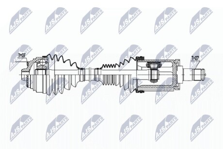 ПОЛУОСЬ NTY NPW-BM-177 (фото 1)