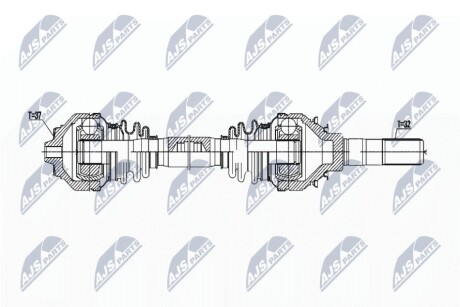 ПОЛУОСЬ NTY NPW-BM-176