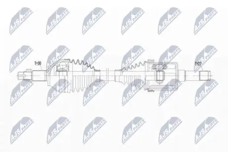 ПОЛУОСЬ NTY NPW-AR-020