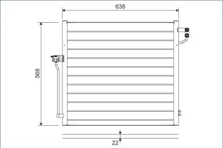 Радиатор Valeo 822623