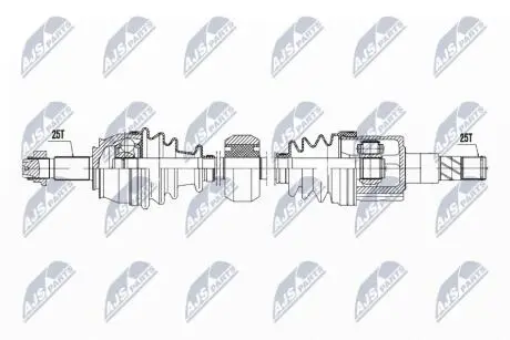 ПОЛУОСЬ NTY NPW-PL-131
