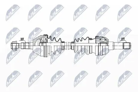 ПОЛУОСЬ NTY NPW-PL-139
