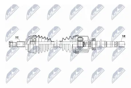ПОЛУОСЬ NTY NPW-RE-185