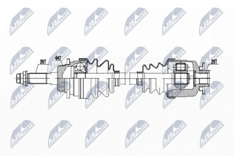 ПОЛУОСЬ NTY NPW-MZ-072