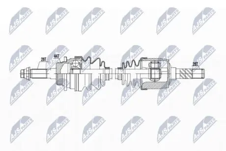 ПОЛУОСЬ NTY NPW-MZ-070