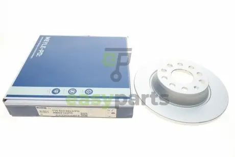 Диск гальмівний (задній) Audi A3/Skoda Octavia/Superb/VW Golf/Passat 03- (282x12) MEYLE 115 523 0043/PD