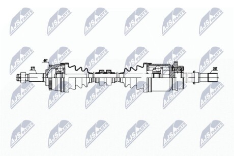 ПОЛУОСЬ NTY NPW-NS-157