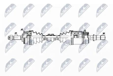 ПОЛУОСЬ NTY NPW-NS-157