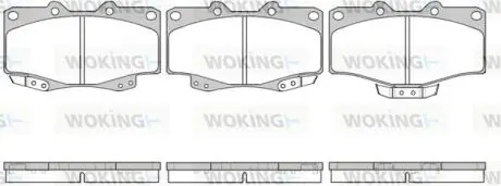 Колодки гальмівні дискові передні Great wall Safe 2.2 02-09 (P2153.04) WOKING P215304