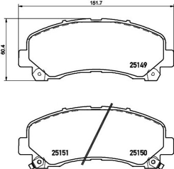 Колодки тормозные дисковые передние Strong Ceramic Isuzu D-Max I (TFR, TFS) (02- NISSHINBO NP4005SC (фото 1)