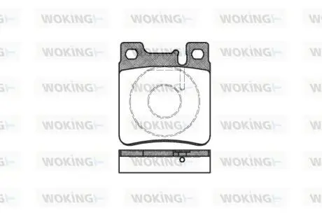Гальмівні колодки пер. W202/210 (ATE)/211 4Matic WOKING P507300