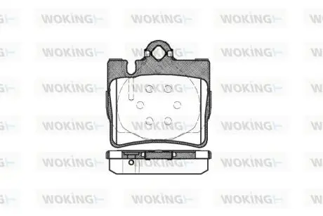 Фото колодки тормозные дисковые задние MB S-CLASS (W220) (98-06) WOKING P670300 Колодки тормозные дисковые задние MB S-CLASS (W220) (98-06) WOKING P670300