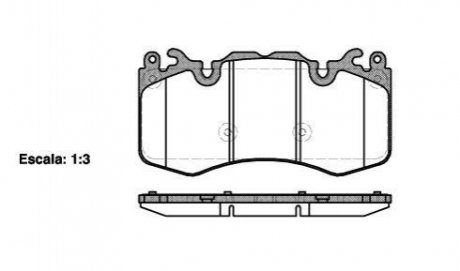 Колодки тормозные дисковые передние (P15103.00) WOKING P1510300