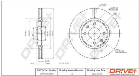 Drive+ - Гальмівний диск DR!VE+ DP1010.11.0850