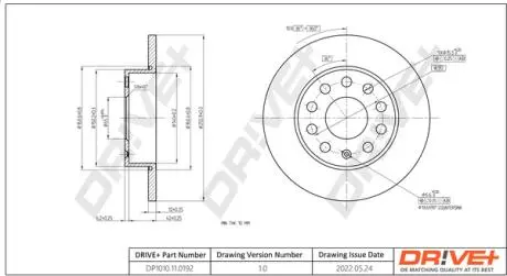 Drive+ - Гальмівний диск DR!VE+ DP1010.11.0192