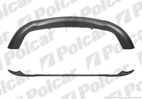 Спойлер бампера переднього Polcar 673025-X
