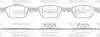 Гальмівні колодки пер.FORD C-MAX/FOCUS/MAZDA 3/5/VOLVO V40/S40/C70/C30 1.0-2.5 03-19 WOKING P1182300 (фото 1)