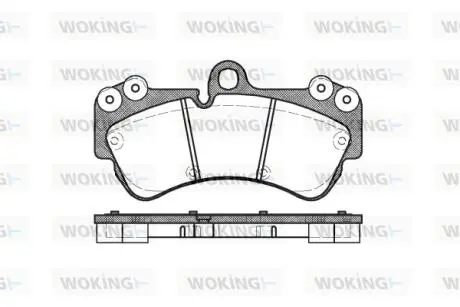 Фото колодки гальмівні дискові передні Porsche Cayenne 3.0 02-10,Porsche Cayenne 3. WOKING P894300 Колодки гальмівні дискові передні Porsche Cayenne 3.0 02-10,Porsche Cayenne 3. WOKING P894300