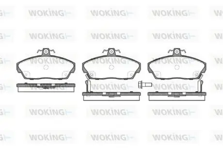 Гальмівні колодки пер. Honda Civic 91-05 (TRW) WOKING P237302