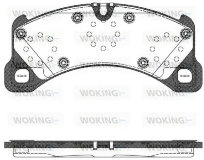 Колодки гальмівні дискові передні Porsche Cayenne 3.0 10-,Porsche Cayenne 3.6 WOKING P1245350