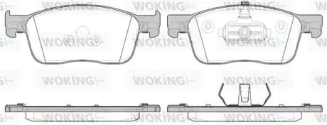 Колодки гальмівні дискові передні Peugeot Expert 1.6 16-,Peugeot Expert 2.0 16 WOKING P1619300