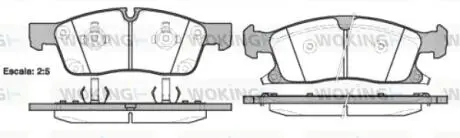 Гальмівні колодки пер. Grand Cherokee/W292//W166 10- WOKING P1530302
