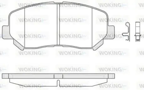 Тормозные колодки пер. Mazda CX-5 11- Akebono WOKING P1413302