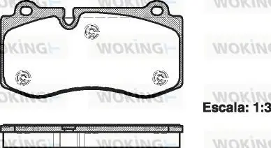 Колодки тормозные дисковые передние Mercedes-benz Cls (c219) 3.5 04-11,Mercedes- WOKING P1302300