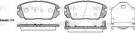 Гальмівні колодки пер. Civic/Sonata/Tucson (04-13) WOKING P1304302